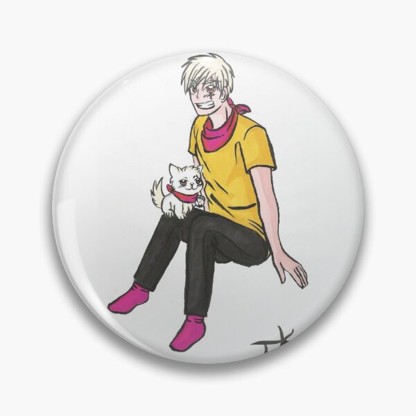 Item preview, boy with kitten designed and sold by Anmioma.