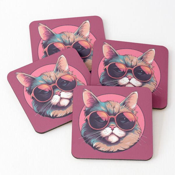 Item preview, Cat Wearing Pink Sunglasses designed and sold by DafraDesign.