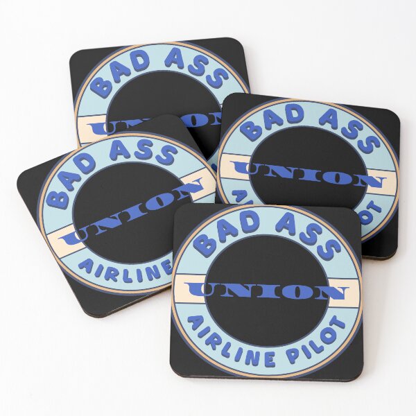 Item preview, Bad Ass Union Airline Pilots designed and sold by fuzzynautilus.