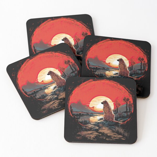 Item preview, Leonberger Dog Gazing At Grungy Sunset designed and sold by Appyrances.