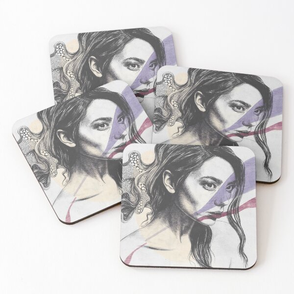 Item preview, Curso Alterado | retrato de mujer asiática con garabatos designed and sold by Marco Paludet.