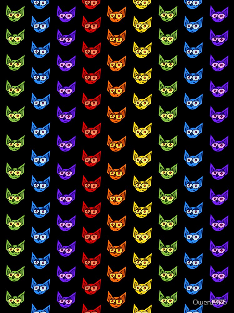 Thumbnail 7 of 7, Classic T-Shirt, Dean Bats Rainbow Pattern designed and sold by Owen1976.