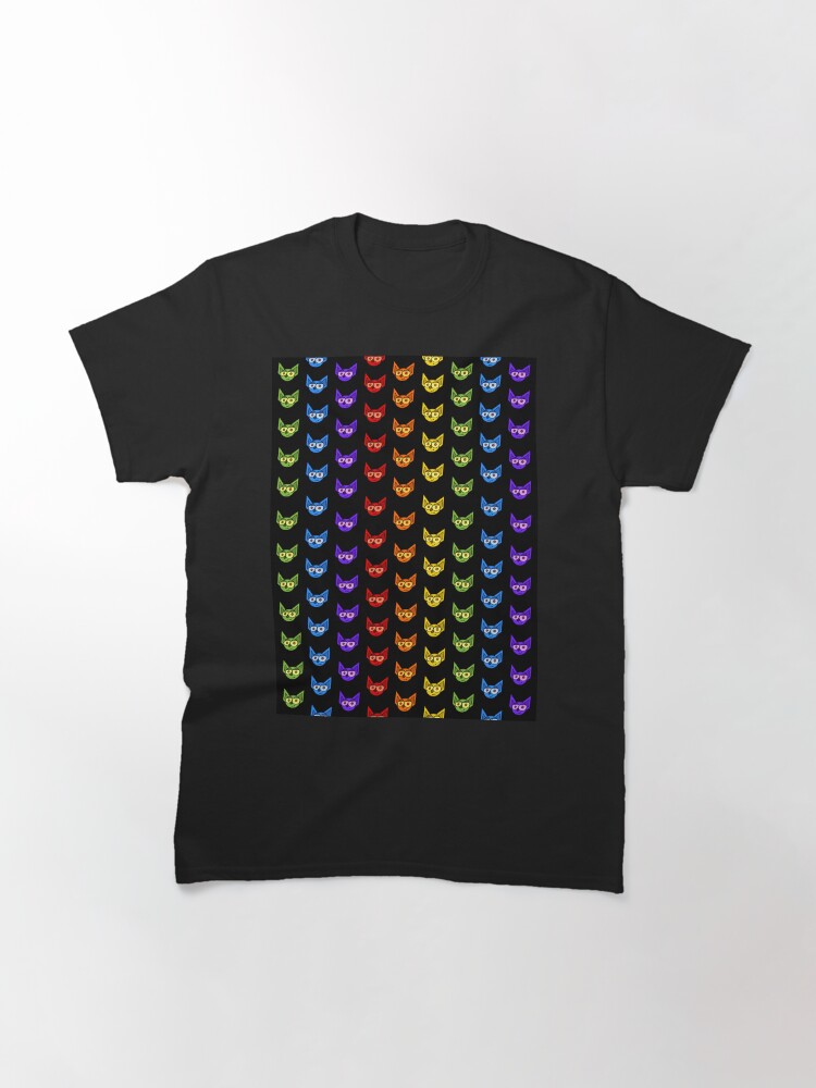 Thumbnail 3 of 7, Classic T-Shirt, Dean Bats Rainbow Pattern designed and sold by Owen1976.
