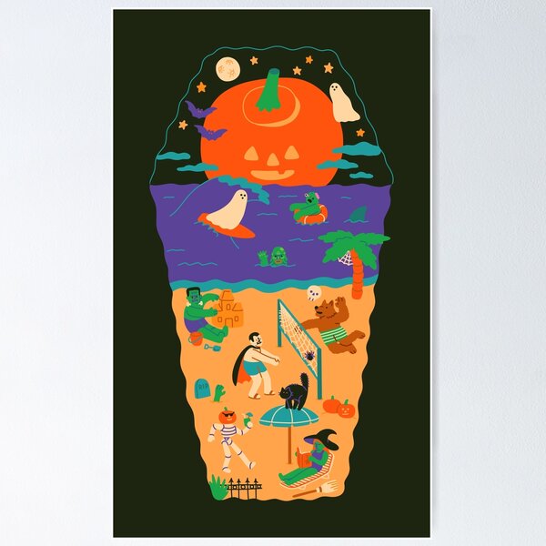 Item preview, Spooky Beach Party designed and sold by obinsun.