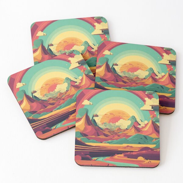 Artikelvorschau, Retro-Sonnenuntergangslandschaft entworfen und verkauft von arikanertug.