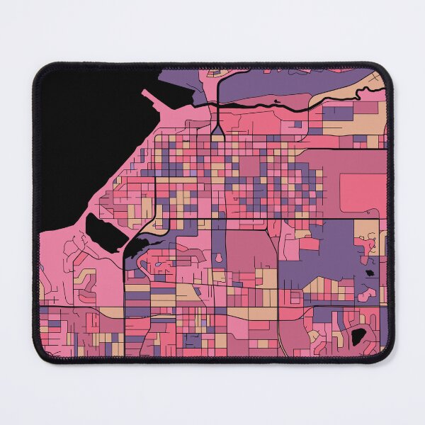 Item preview, Anchorage Map Pattern in Purple & Pink designed and sold by PatternMaps.