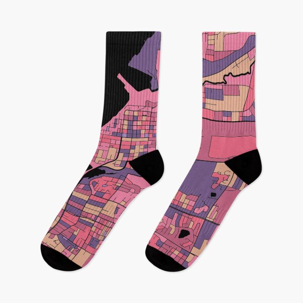 Item preview, Anchorage Map Pattern in Purple & Pink designed and sold by PatternMaps.