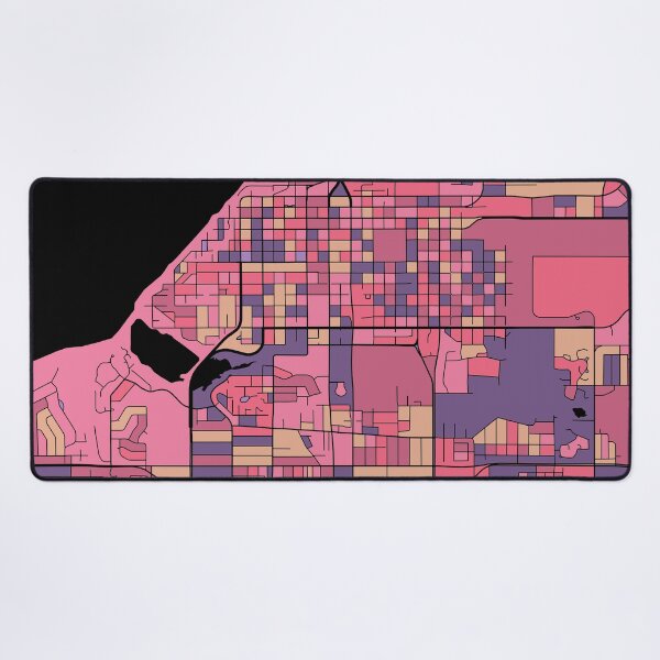 Item preview, Anchorage Map Pattern in Purple & Pink designed and sold by PatternMaps.