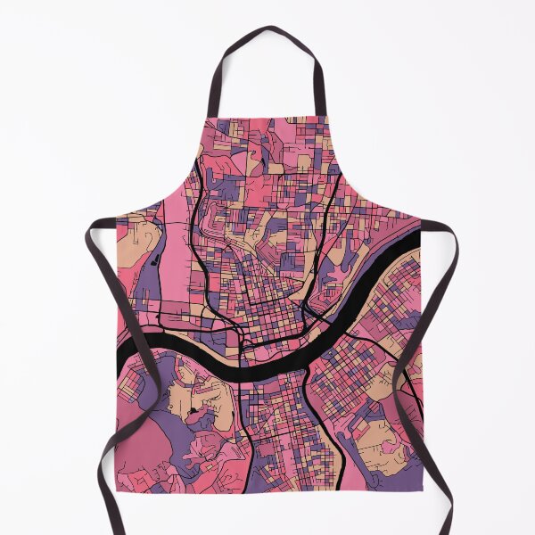 Item preview, Cincinnati Map Pattern in Purple & Pink designed and sold by PatternMaps.