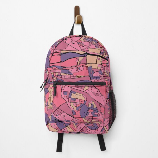 Item preview, Dublin Map Pattern in Purple & Pink designed and sold by PatternMaps.