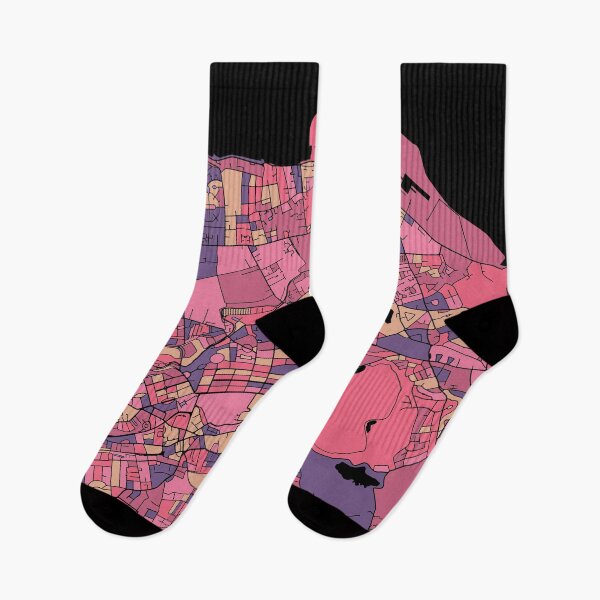 Item preview, Edinburgh Map Pattern in Purple & Pink designed and sold by PatternMaps.