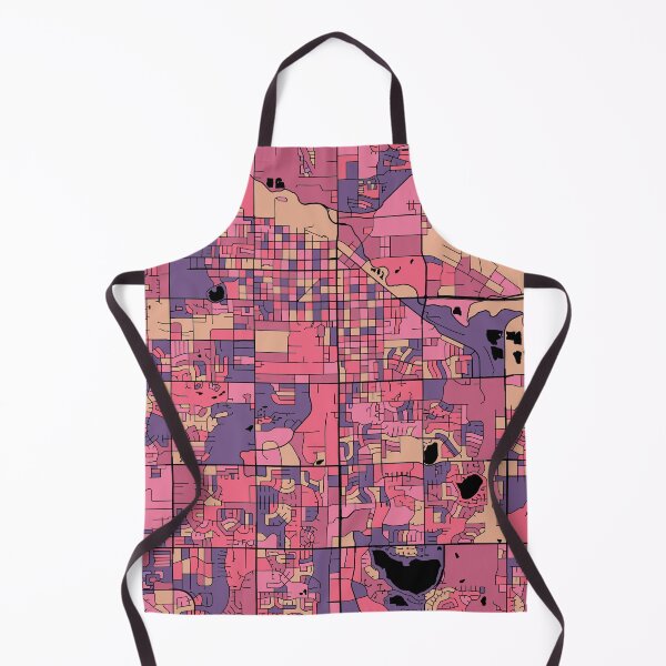 Item preview, Fort Collins Map Pattern in Purple & Pink designed and sold by PatternMaps.