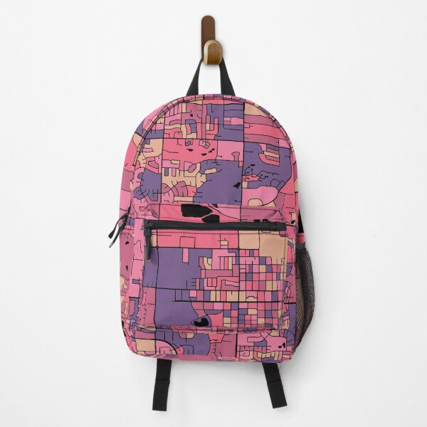 Item preview, Fort Collins Map Pattern in Purple & Pink designed and sold by PatternMaps.