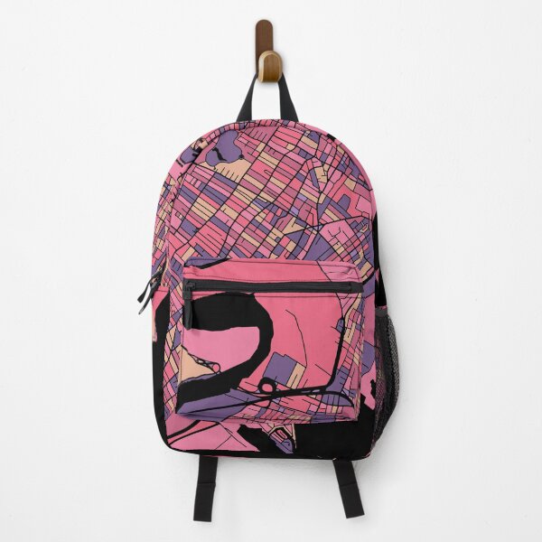 Item preview, Jersey City Map Pattern in Purple & Pink designed and sold by PatternMaps.