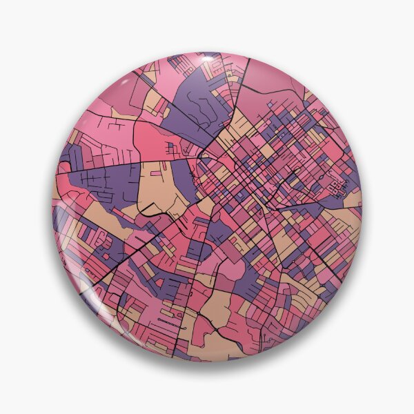 Item preview, Patrón de mapa de Lexington en morado y rosa designed and sold by PatternMaps.