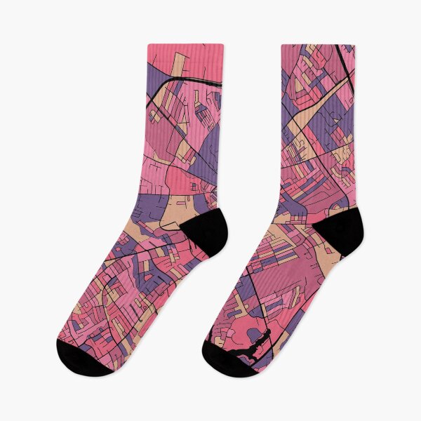 Item preview, Lexington Map Pattern in Purple & Pink designed and sold by PatternMaps.