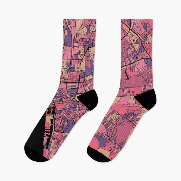 Item preview, Liverpool Map Pattern in Purple & Pink designed and sold by PatternMaps.