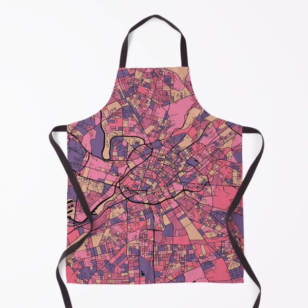Item preview, Manchester Map Pattern in Purple & Pink designed and sold by PatternMaps.