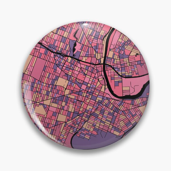 Item preview, Newark Map Pattern in Purple & Pink designed and sold by PatternMaps.