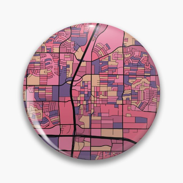 Item preview, Plano Map Pattern in Purple & Pink designed and sold by PatternMaps.