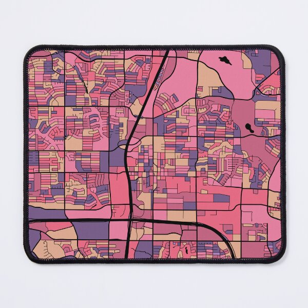 Item preview, Plano Map Pattern in Purple & Pink designed and sold by PatternMaps.