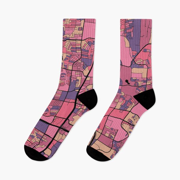 Item preview, Plano Map Pattern in Purple & Pink designed and sold by PatternMaps.