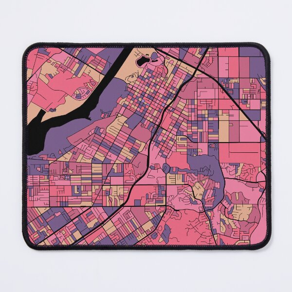 Item preview, Riverside Map Pattern in Purple & Pink designed and sold by PatternMaps.