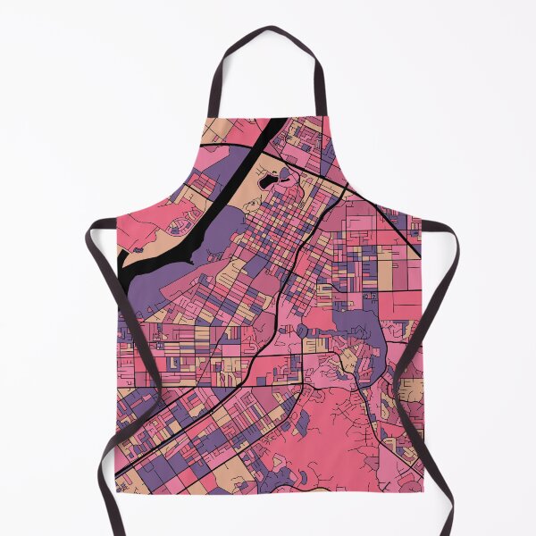 Item preview, Riverside Map Pattern in Purple & Pink designed and sold by PatternMaps.