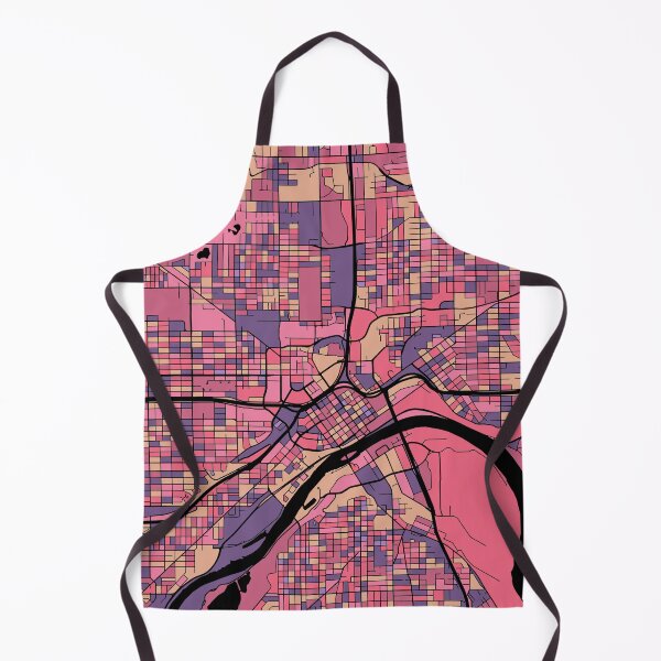 Item preview, Saint Paul Map Pattern in Purple & Pink designed and sold by PatternMaps.