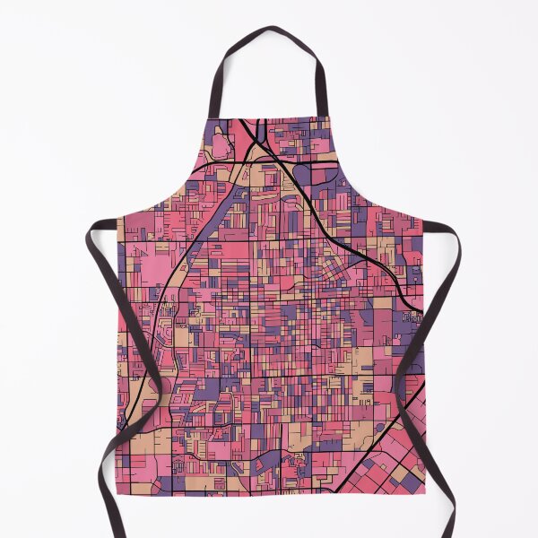 Item preview, Santa Ana Map Pattern in Purple & Pink designed and sold by PatternMaps.