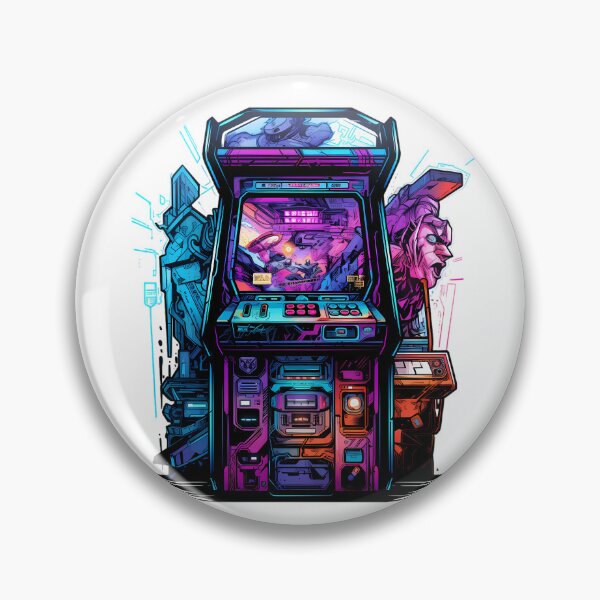 Item preview, Cyberpunk Video Game Arcade Cabinet designed and sold by SchorlCraft.