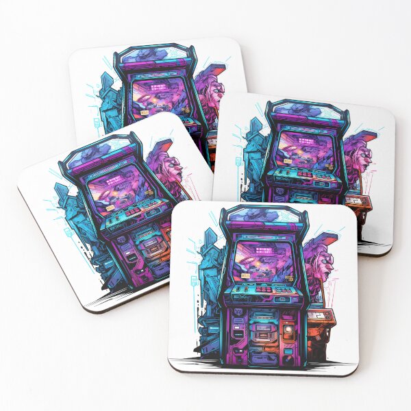 Item preview, Cyberpunk Video Game Arcade Cabinet designed and sold by SchorlCraft.