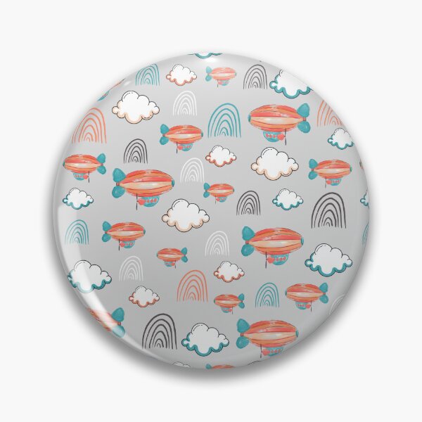 Item preview, Aesthetic rainbows and Orange aerostats with white clouds designed and sold by Rislam.