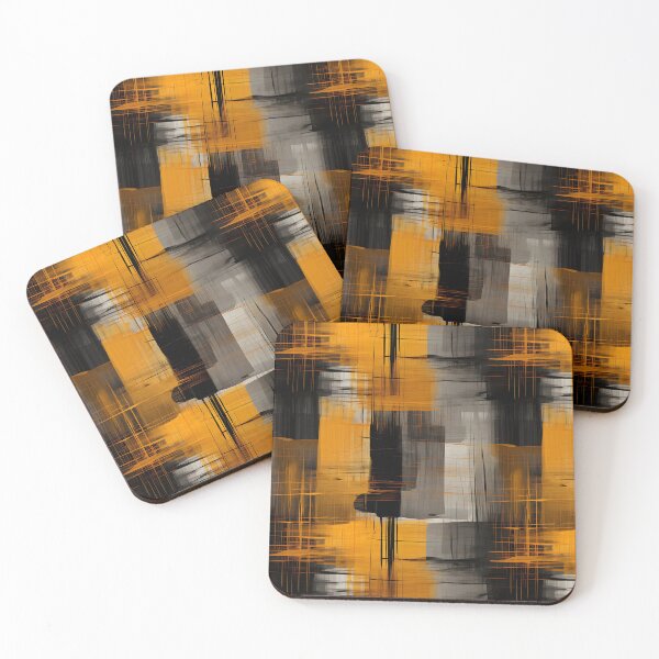 Item preview, Chic Yellow & Black Abstract Seamless Pattern - Bold Contrast designed and sold by Moo7shop.
