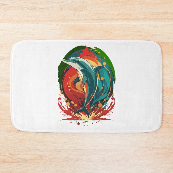 Artikelvorschau, Reggae Dolphin Splash entworfen und verkauft von reggaeartgifts.