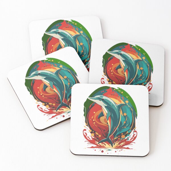 Artikelvorschau, Reggae Dolphin Splash entworfen und verkauft von reggaeartgifts.