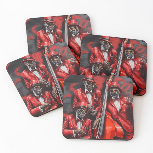 Item preview, A Red Suited Jazz Band Players designed and sold by StudioRedKoala.