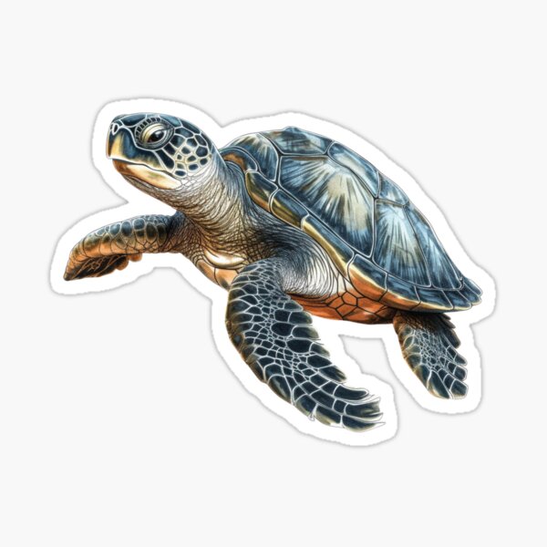 Item preview, Sea Turtle Graphic designed and sold by ZodiacKat.