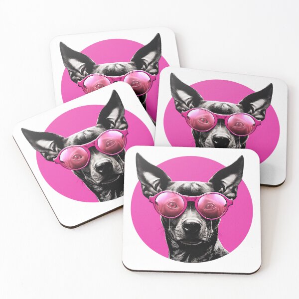 Item preview, Dog Wearing Pink Sunglasses designed and sold by DafraDesign.