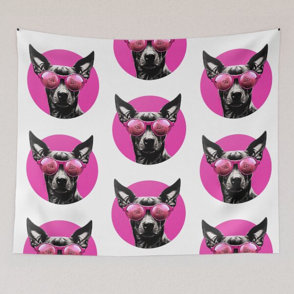 Item preview, Dog Wearing Pink Sunglasses designed and sold by DafraDesign.