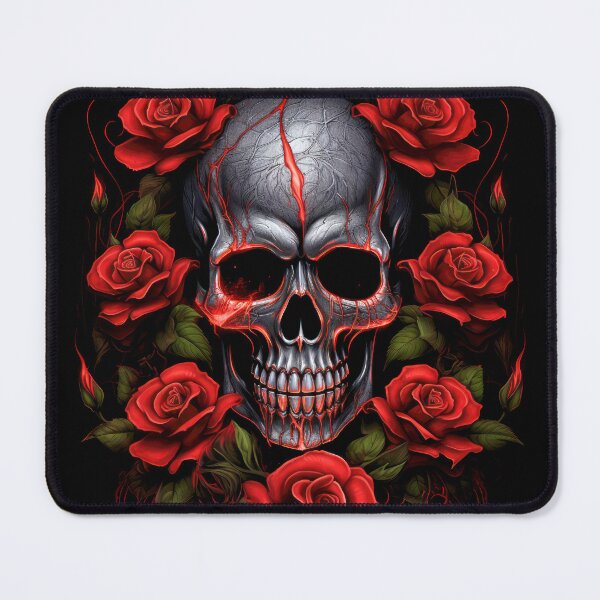 Item preview, Gothic Skull with Roses designed and sold by Vinson-MFG.