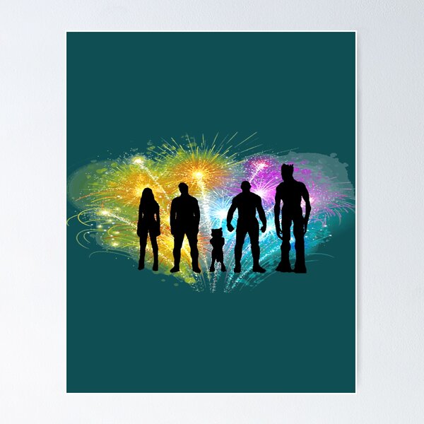 Marvel Poster Guardians Of The Galaxy Official Multicolor