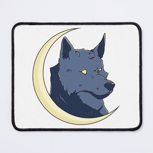 Item preview, Wolf on crescent moon designed and sold by FerdiEverywhere.