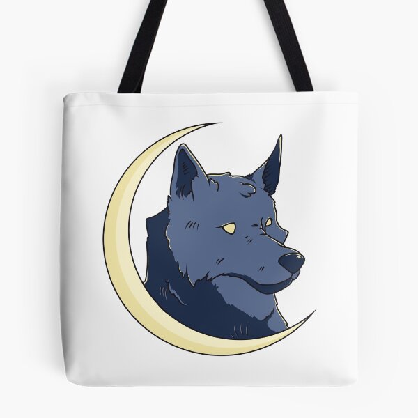Item preview, Wolf on crescent moon designed and sold by FerdiEverywhere.