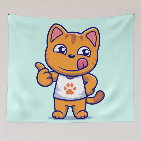 Item preview, Thumbs Up Kitty: Adorable Cat's Approval designed and sold by hjian8219.
