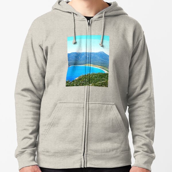 Wineglass Bay Zipped Hoodie