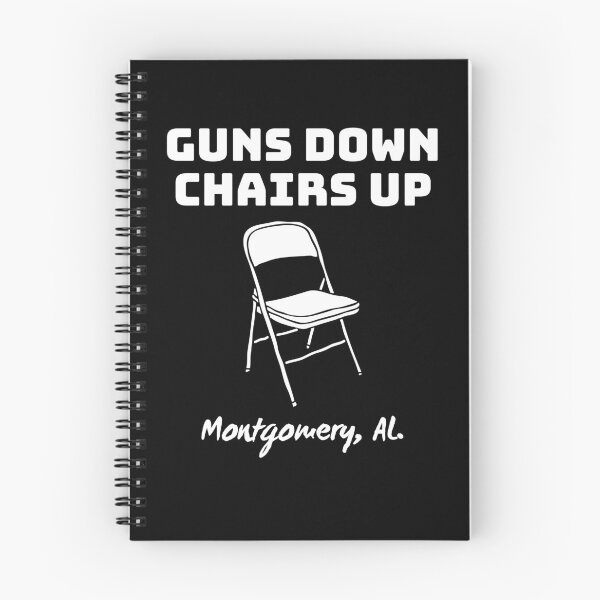 Item preview, Guns Down Chairs Up designed and sold by fusedtees.