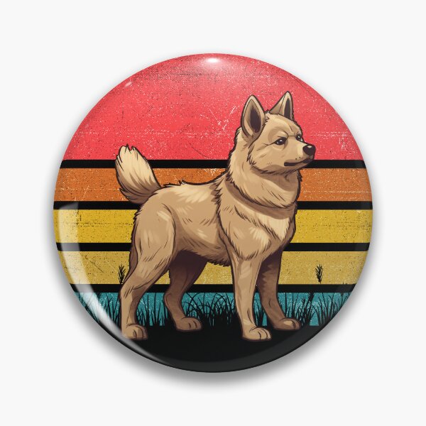 Item preview, Norwegian Buhund Vintage Retro Sunset designed and sold by rafaeltto.