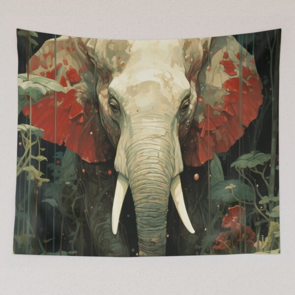 Item preview, An Elephant in the Forest designed and sold by StudioRedKoala.