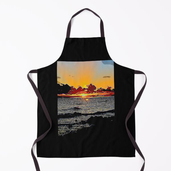 Item preview, Painted sunset over the sea designed and sold by FlowerandDesing.
